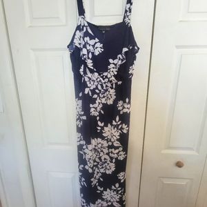 Floral maxi dress three pink hearts XXL